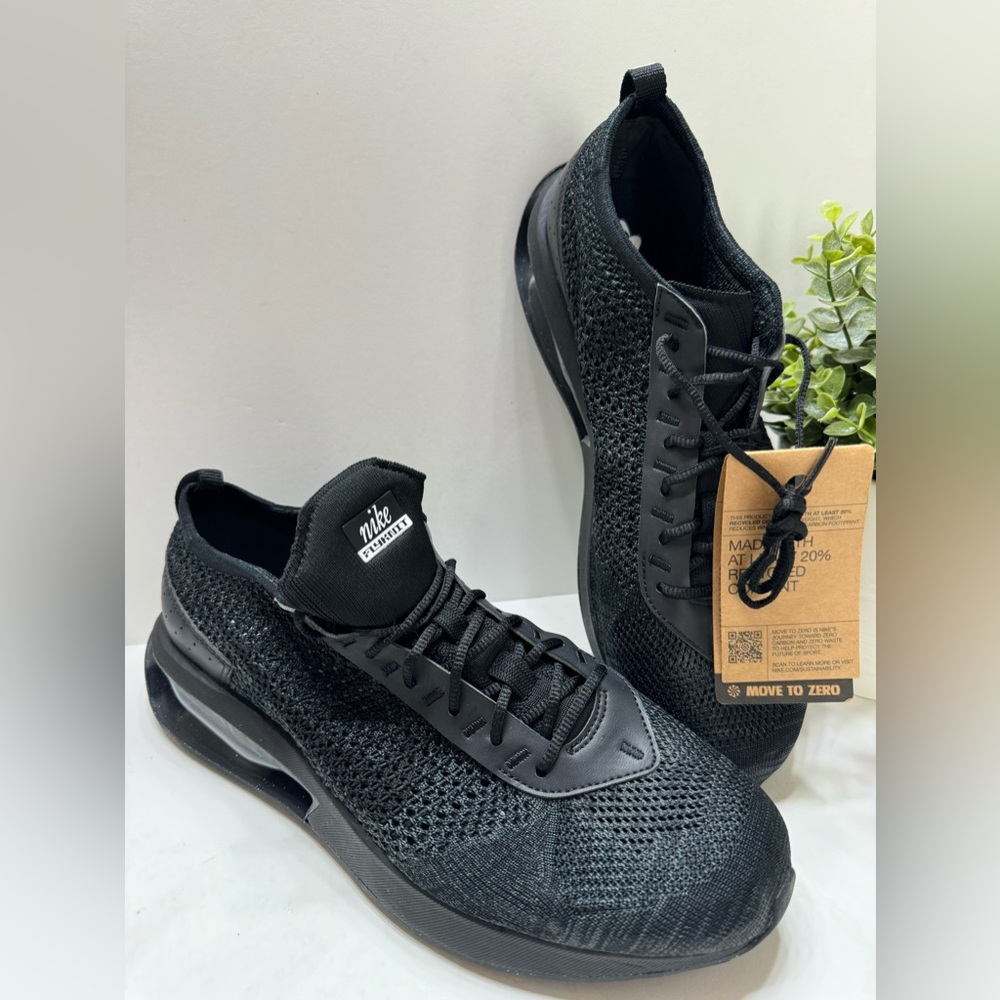 NEW Nike Air Max Flyknit Racer Anthracite Men's Shoes Black FD2764-001 Size 11 - Picture 9 of 10